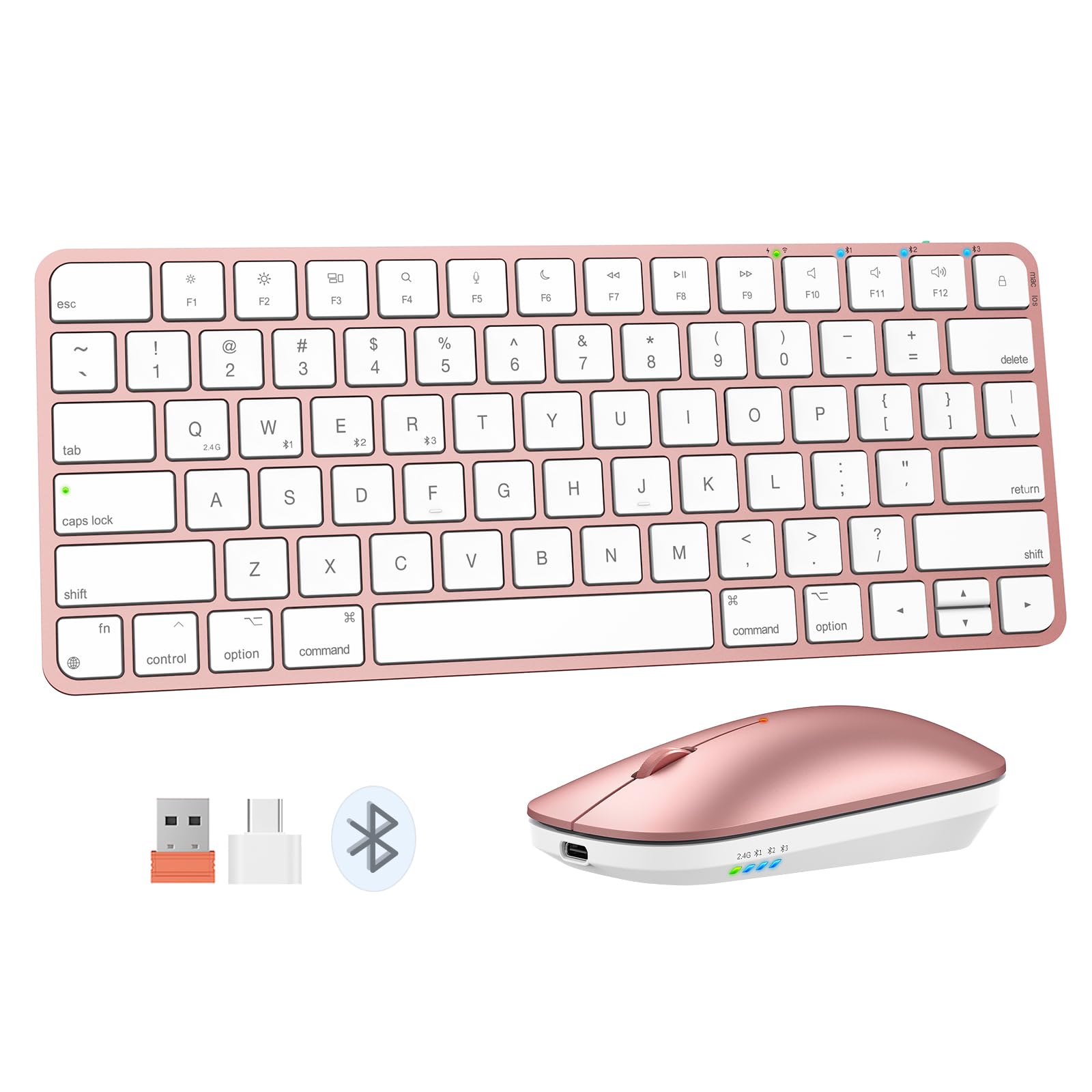 Amazon.com: MEETION Wireless Bluetooth Keyboard and Mouse for Mac